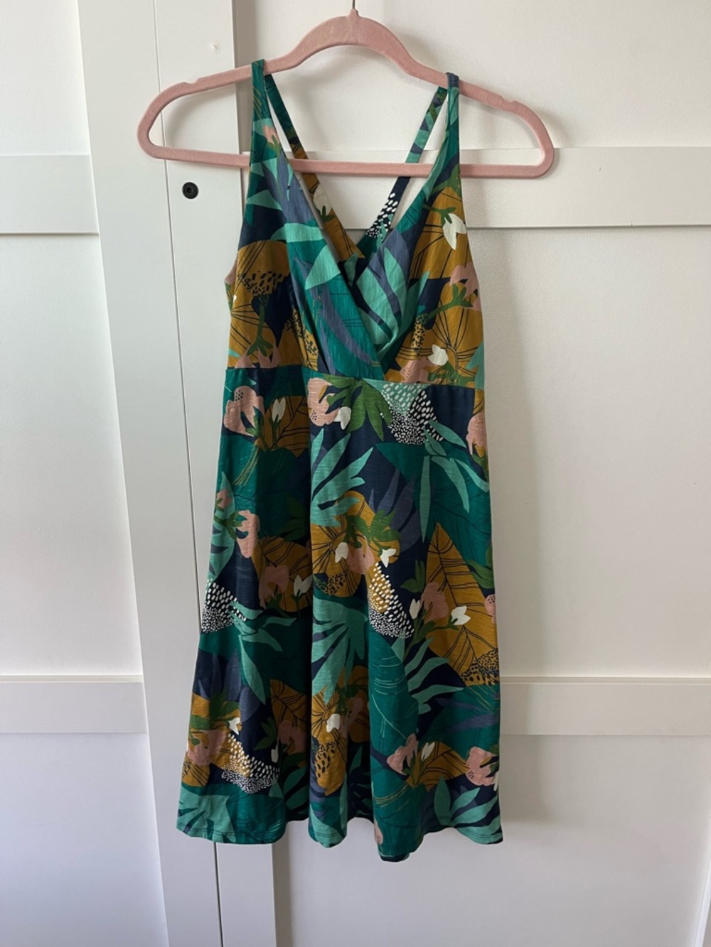 Patagonia organic cotton Tropical Floral strappy Dress